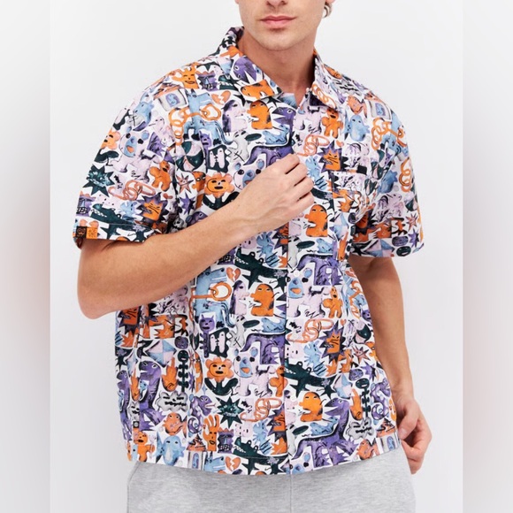 NWT - Adidas Originals Kentaro Okawara Men’s Short Sleeve Sports Shirt - Size L - Picture 3 of 11